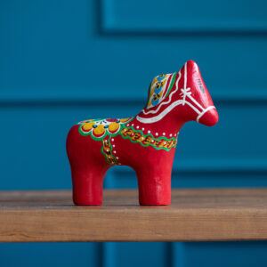 Сувенір скульптурний  "Коник Далахаст з ручним розписом"(великий)