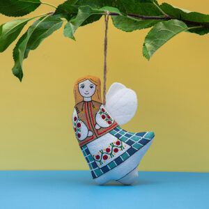 Сувенір ванільний "Янгол у вишиванці"