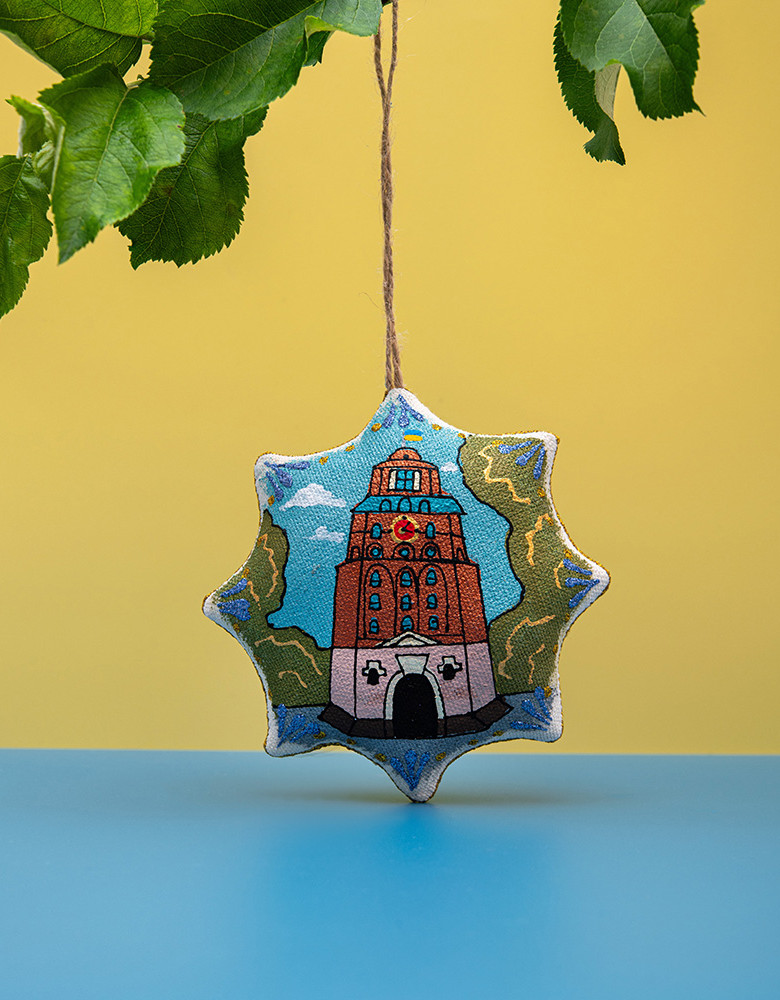 Сувенір зірка ванільна "Вінниця"