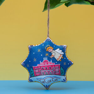 Сувенір зірка ванільна " Кропивницький Драмтеатр з янголятком"