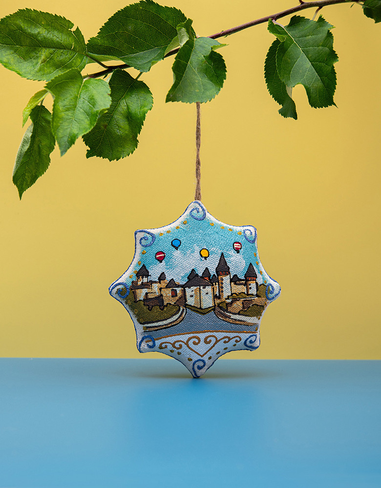 Сувенір зірка ванільна " Кам'янець-Подільський"