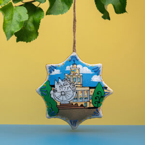 Сувенір зірка ванільна "Хмельницький"