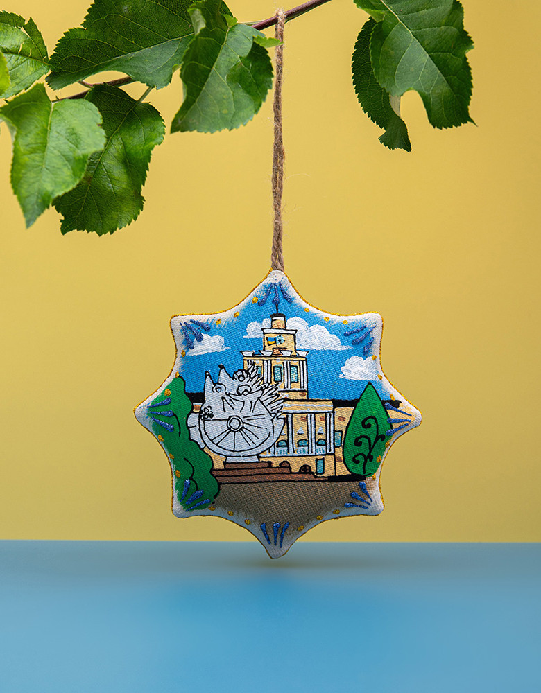 Сувенір зірка ванільна "Хмельницький"