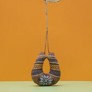 Сувенір кавовий ароматизований"Підкова з синім малюнком"