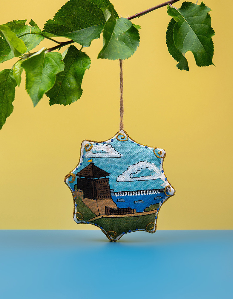 Сувенір зірка ванільна "Запорізька Січ"