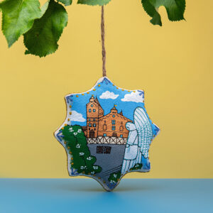 Сувенір зірка ванільна  "Житомир"