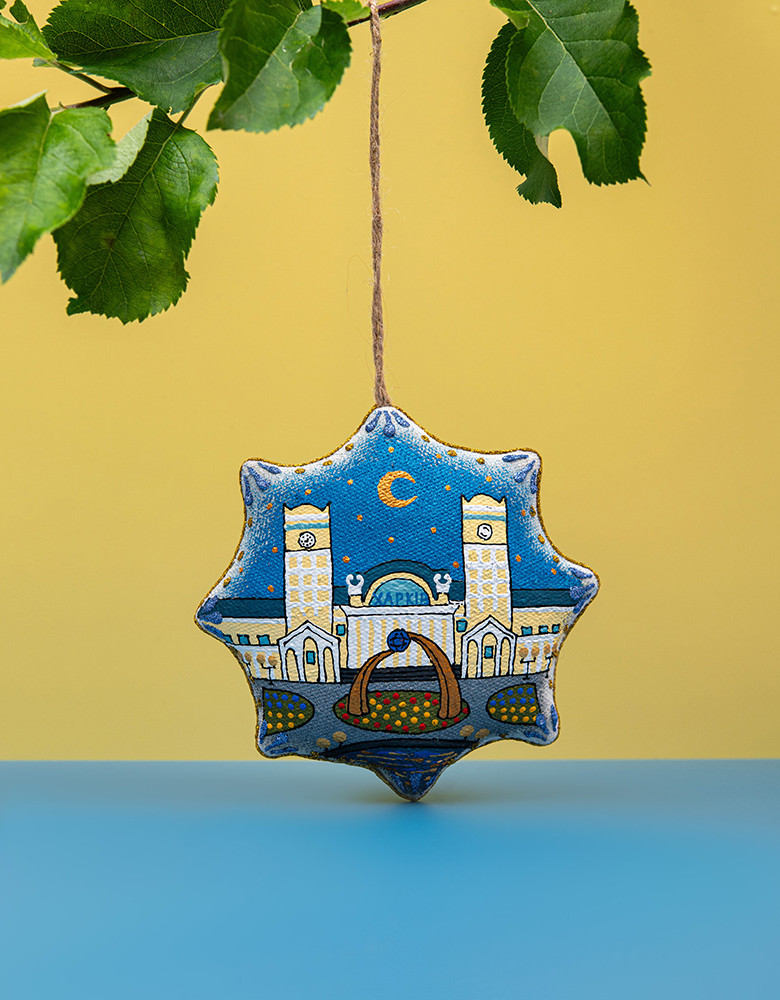 Сувенір зірка ванільна " Харків"