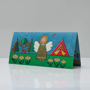 Листівка "При ватрі"