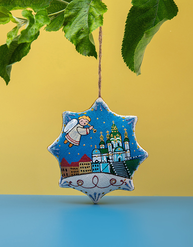 Сувенір зірка ванільна "Андріївська церква"