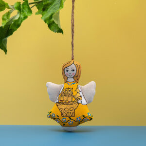 Сувенір текстильний янгол  "Кий, Щек, Хорив та Либідь"