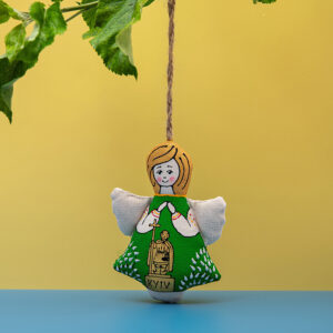 Сувенір текстильний янгол "Пам'ятник Володимиру Великому"