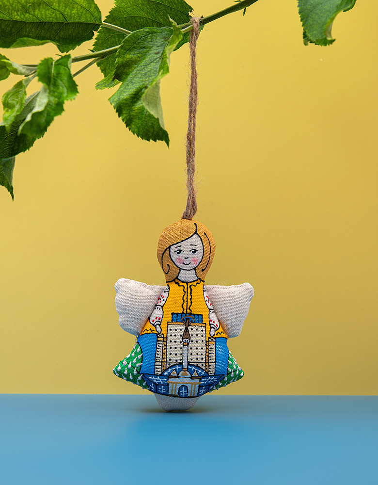 Сувенір текстильний янгол "Майдан Незалежності"