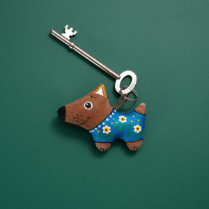 Брелок "Собачка в квіти"