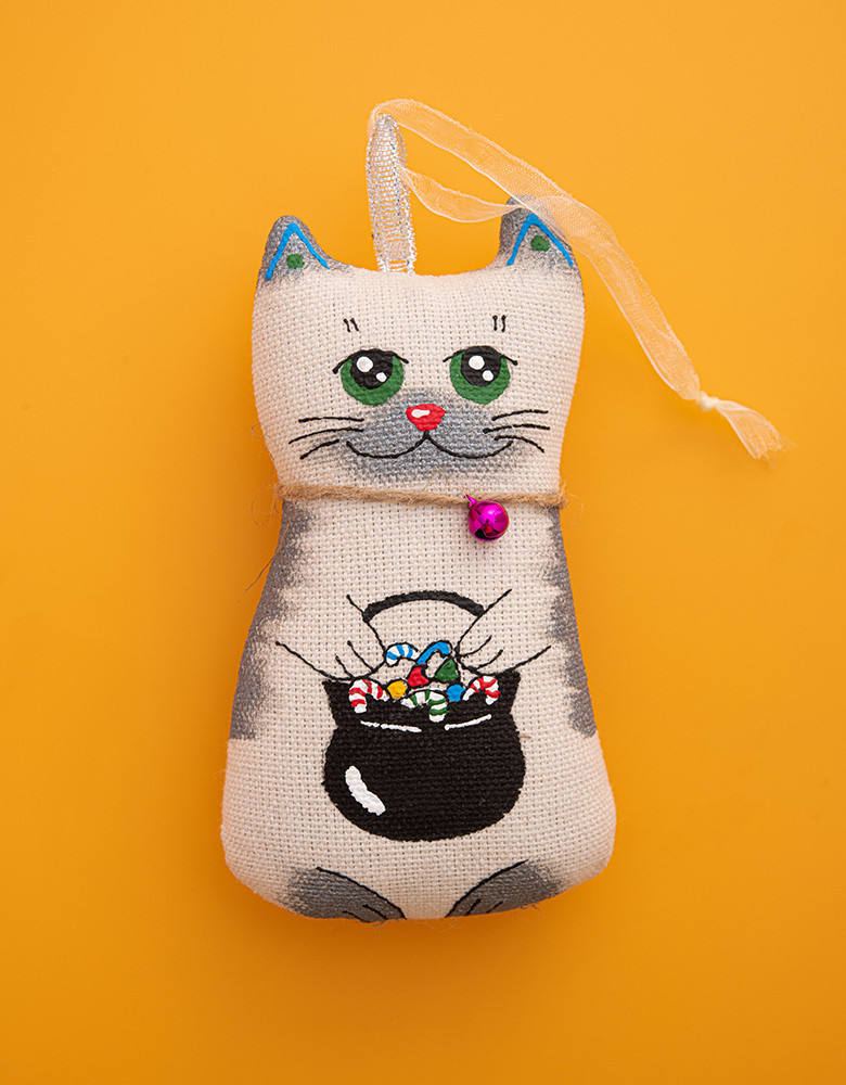 Сувенір ванільний ароматизований "Котик з казанком" - Зображення 2