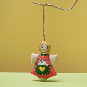 Сувенір ванільний ароматизований" Янгол з зайчиками"