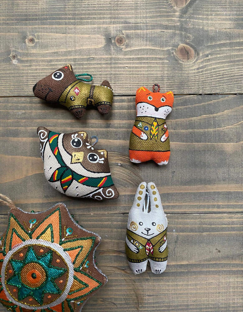 Брелок «Сова в пластовій хустині» - Зображення 4