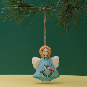 Сувенір ванільний ароматизований  "Янгол з різдвяним віночком"