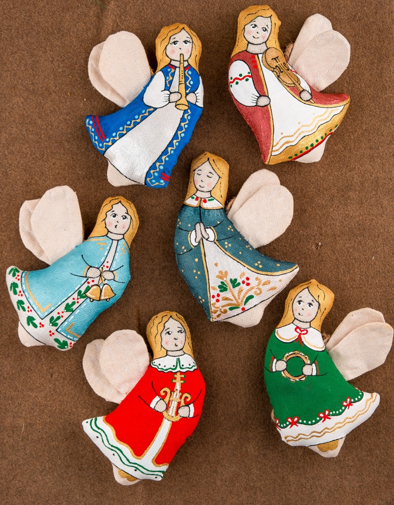 Сувенір "Ванільний янгол з бубном" - Зображення 3