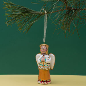 Ялинкова іграшка " Персонаж вертепу  Янгол " (скульптура)