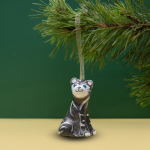 Ялинкова прикраса " Тигр чорний водяний  " (скульптура)