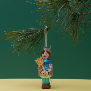 Ялинкова іграшка " Персонаж вертепу Чорт " (скульптура)