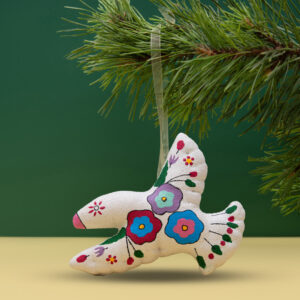 Ялинкова текстильна прикраса "Жар-птиця заквітчана"