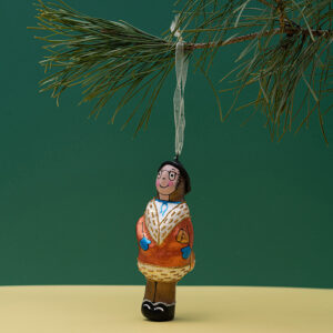 Ялинкова іграшка " Персонаж вертепу Купець " (скульптура)
