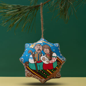 Сувенір кавовий ароматизований "Зірка різдвяна українська родина"