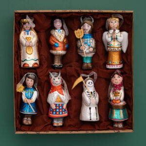 Набір ялинкових прикрас "Вертеп" (скульптура)