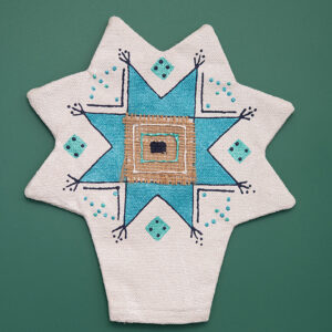 Верхівка на ялинку "Сріблясто-смарагдова"