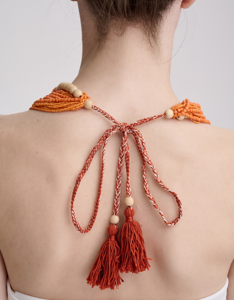 Намисто "Традиції" помаранчеве - Зображення 2