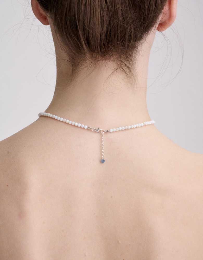 Перламутрове намисто зі сріблом "Янгол" - Зображення 2