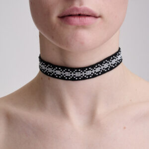 Чокер "Чорно-білий"