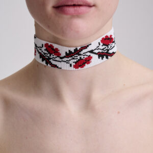 Чокер "Червоні маки"