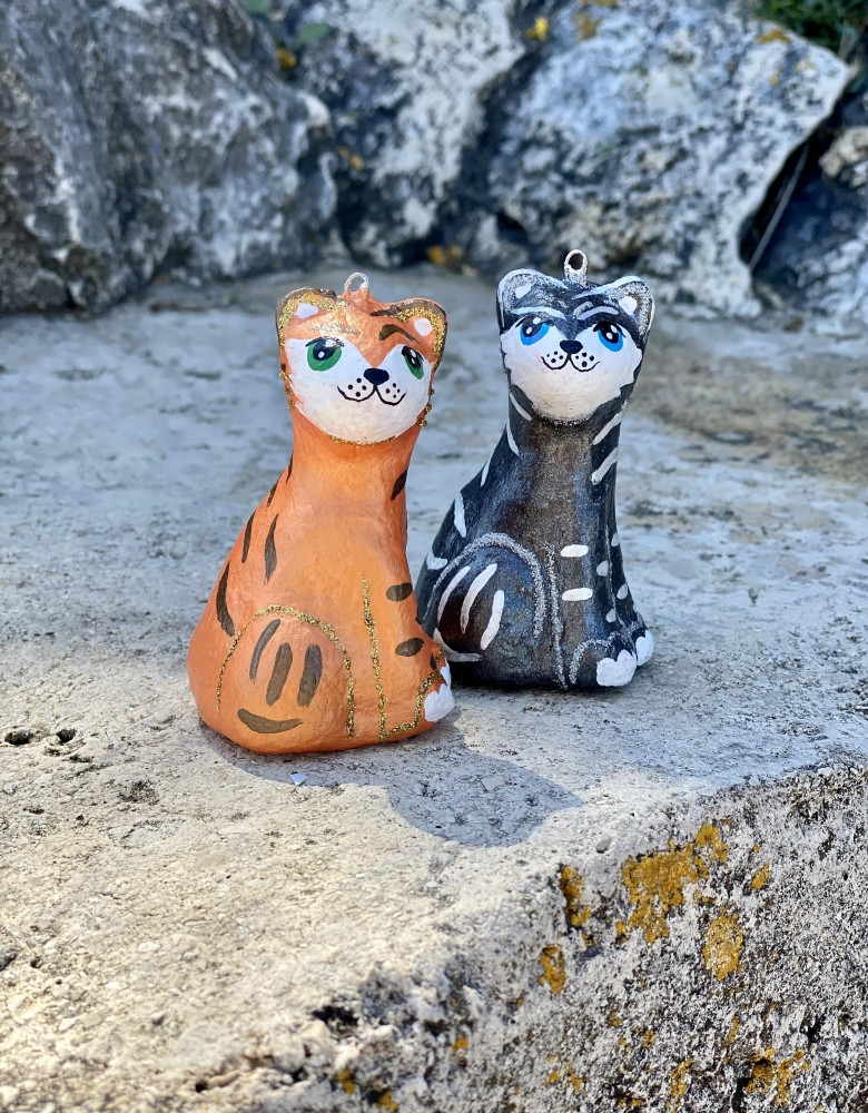 Ялинкова прикраса " Тигр чорний водяний " (скульптура) - Зображення 4