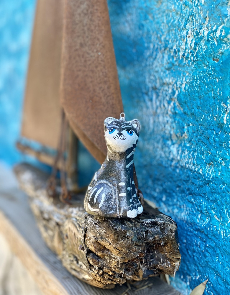 Ялинкова прикраса " Тигр чорний водяний " (скульптура) - Зображення 3