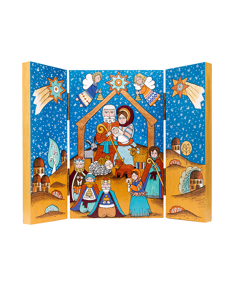 Шопка дерев'яна "Триптих" (велика) - Зображення 5