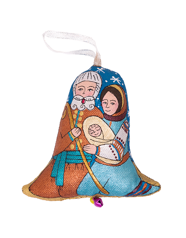 Сувенір дзвоник текстильний "Святе сімейство" ( кавовий ароматизований ) - Зображення 6