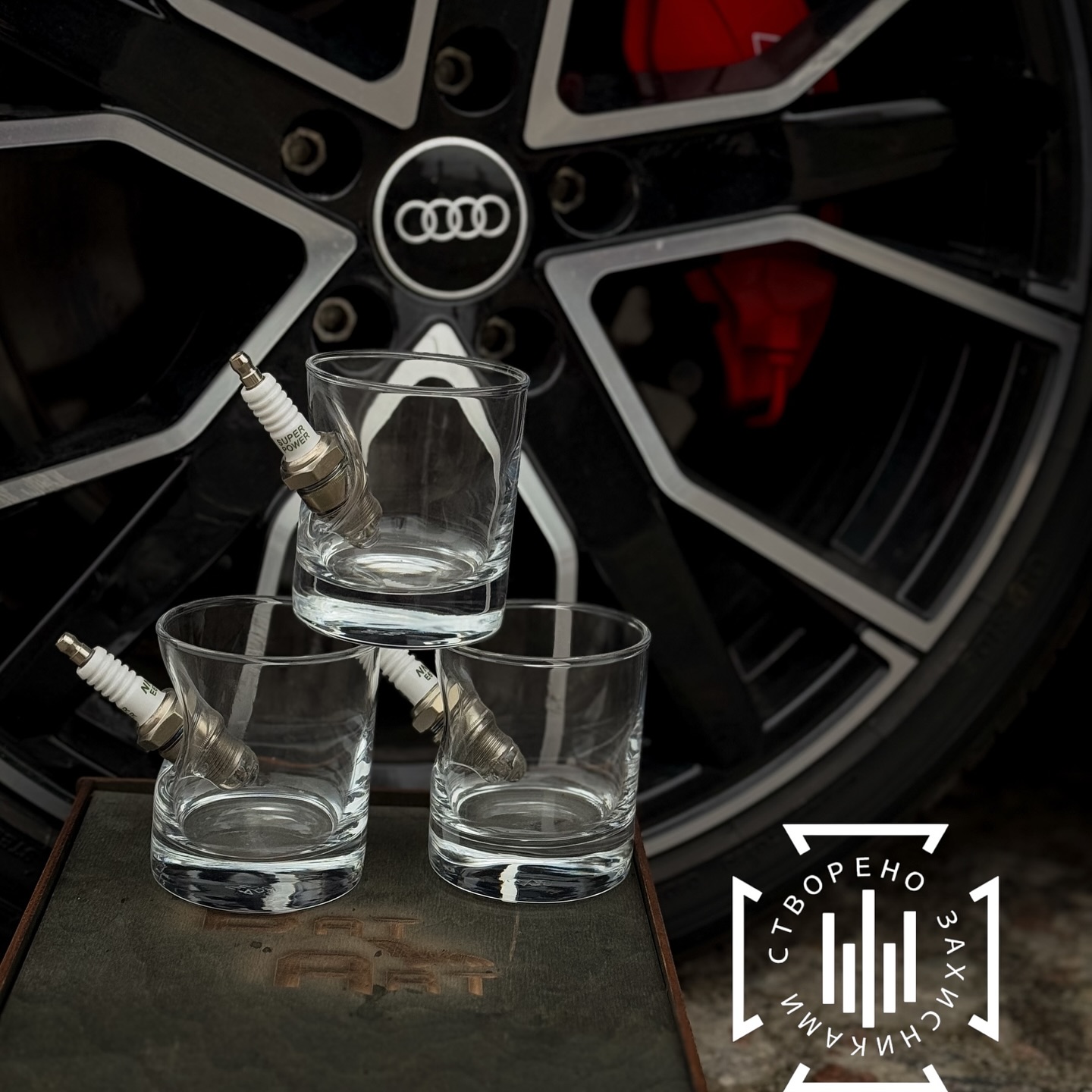 Склянка для віскі «Автомобільна свічка» - Зображення 4