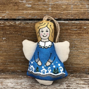 Сувенір ванільний ароматизований "Янгол з зимовим містом"