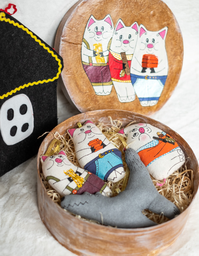 Казка в коробці ручної роботи "Три поросятка" - Зображення 2