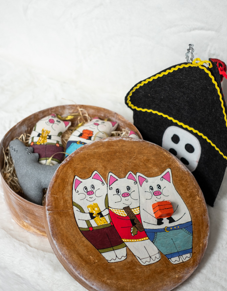 Казка в коробці ручної роботи "Три поросятка" - Зображення 5