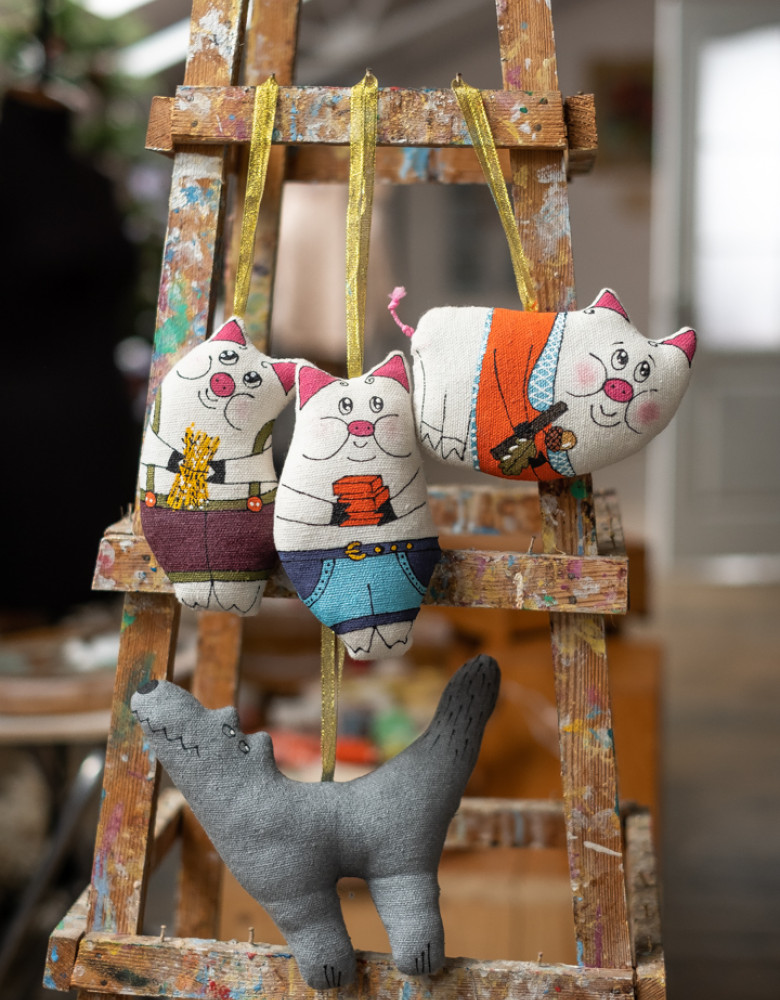 Казка в коробці ручної роботи "Три поросятка" - Зображення 15