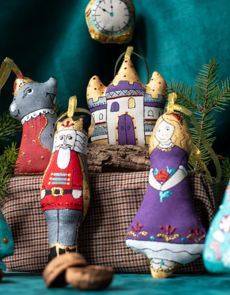 Казка в коробці ручної роботи "Лускунчик" текстильна - Зображення 3