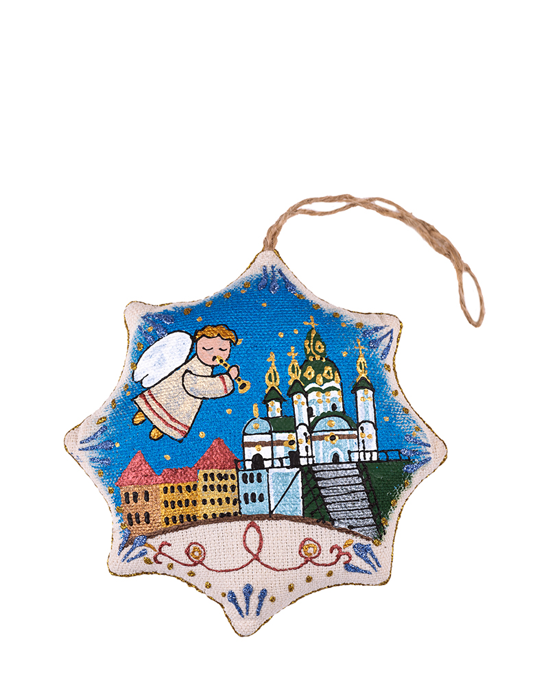 Сувенір зірка ванільна "Андріївська церква" - Зображення 3