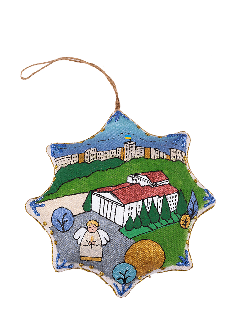 Сувенір зірка ванільна "Маріупольський Драмтеатр" - Зображення 3