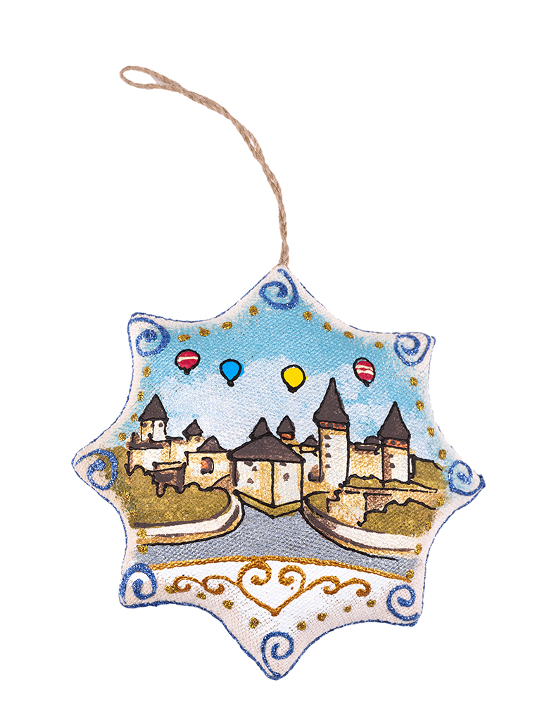 Сувенір зірка ванільна " Кам'янець-Подільський" - Зображення 3