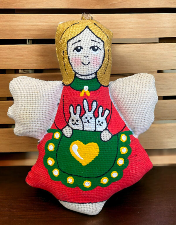 Сувенір ванільний ароматизований" Янгол з зайчиками" - Зображення 2