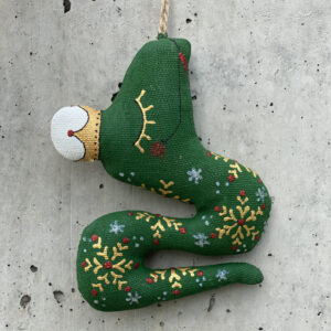 Сувенір текстильний "Змія із сніжинками"