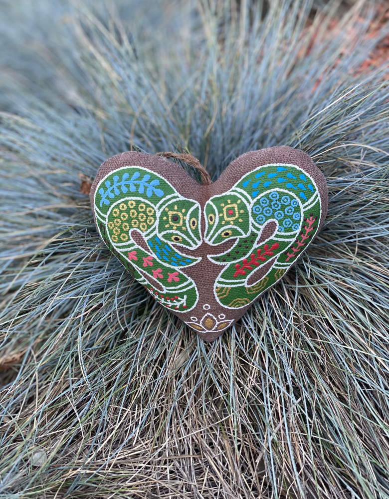 Сувенір кавовий ароматизований "Серце зі змійками" - Зображення 3